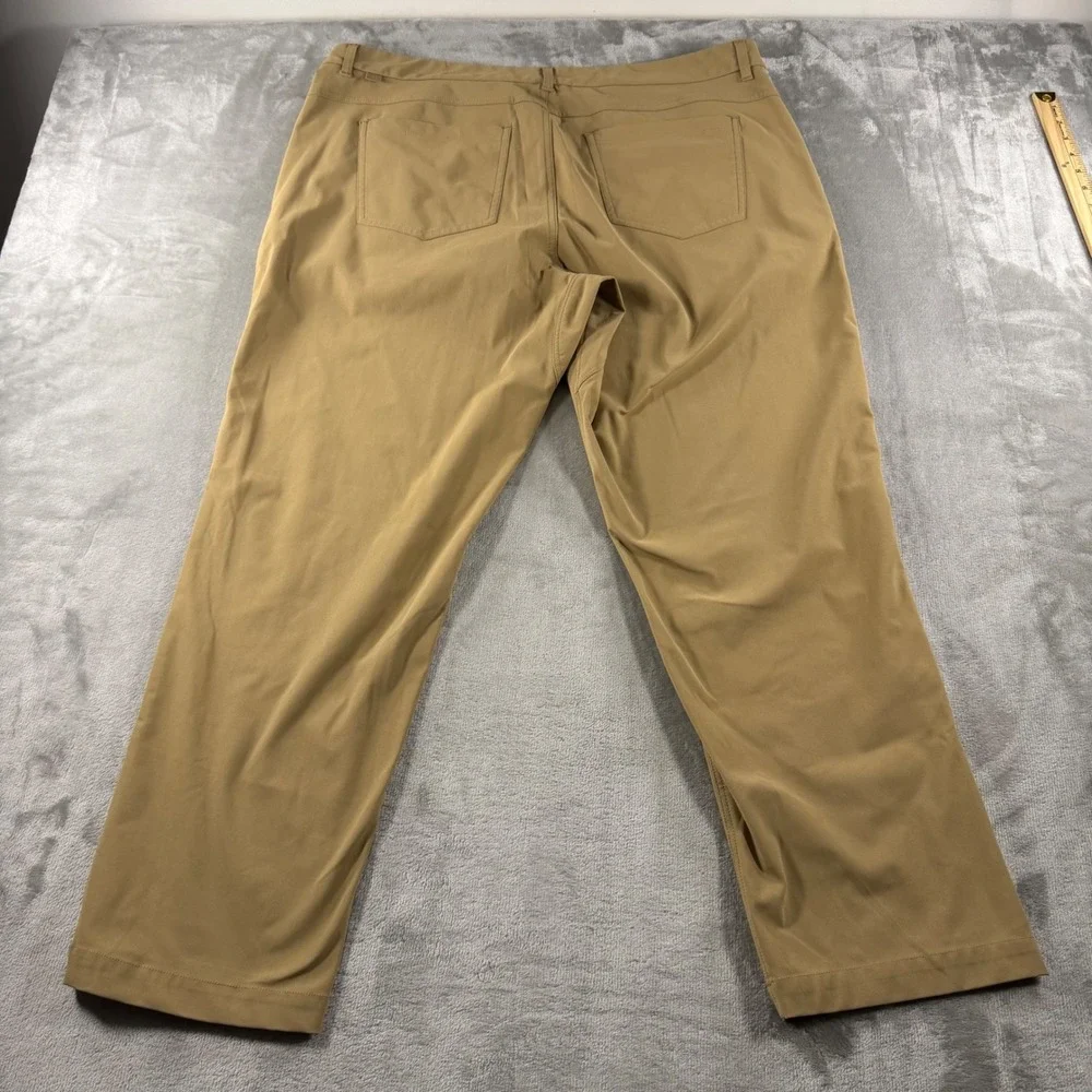 VRST Athletic Fit Khaki Tan Performance Stretch Pants Mens 40x30 GOLF